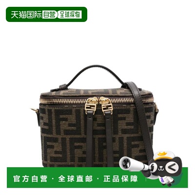 FENDI 女士手提包 8BS108AFPM17 AW2025 棕色 Fendi Vanity Ff Ja