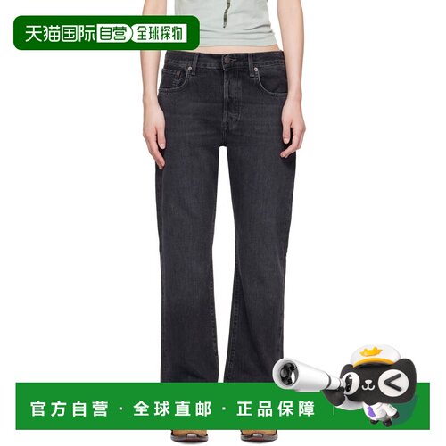 Acne Studios 艾克妮 女士 黑色 Regular Fit直筒裤 牛仔裤 2009F