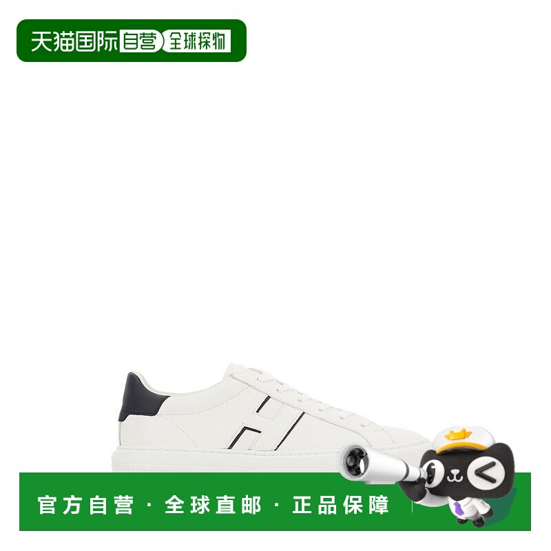 1h可退 潮奢 Hogan 男士 H691 白色皮质运动鞋 HXM6910FU100ZL301