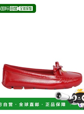 1h可退 PRADA 女士休闲鞋 1DD051F3D11F0011 AW2021 红色 蝴蝶结