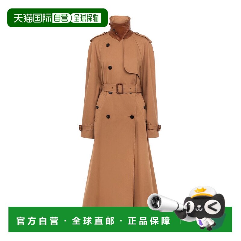 CHLOÉ 女士外套 CH25AMA1909320Y AW2025 棕色 棉质华达呢长款风