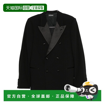 1h可退 潮奢 Emporio Armani 安普里奥 阿玛尼 男士 羊毛混纺双排