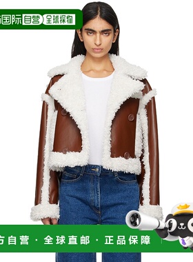 1h可退 潮奢 Stand Studio 女士 棕色 & 灰白色 Kristy 人造毛皮