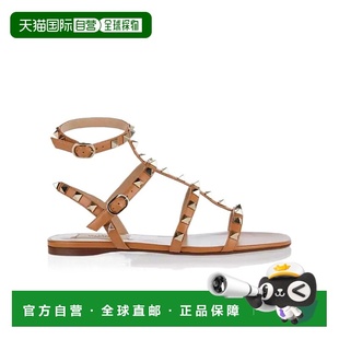 女士凉鞋 铆钉平底凉鞋 WS0A05VODKEL 棕色 VALENTINO