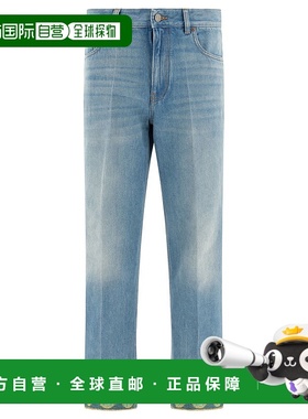 VALENTINO 女士牛仔裤 6B3DD18X94V558 AW2025 蓝色直筒裤