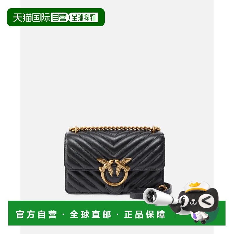 1h可退 PINKO 女士单肩包 100074A0GKZ99QNEROANGOLD AW2025