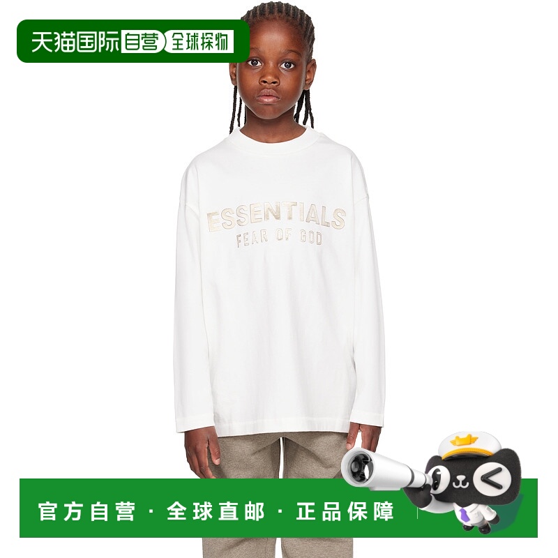 1h可退 潮奢 Essentials 女童 白色 Classic 儿童长袖 T 恤童装 7