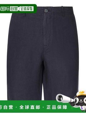 FEDELI 男士短裤 8UED0805626 SS2025 蓝色 Linen Bermuda Shorts