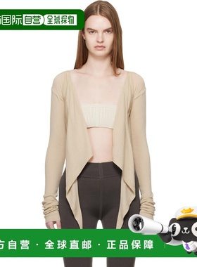 1h可退 潮奢 rick owens 瑞克 欧文斯 女士 驼色 Temple Crop Wra