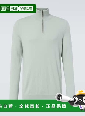 1h可退 潮奢 LE KASHA 男士 Dared 羊绒半拉链毛衣高领