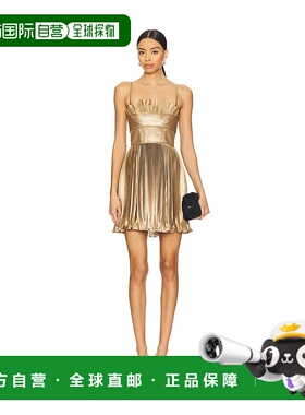 1h可退 潮奢 Acler 女士 Holcot 迷你连衣裙 AS2501094DGOLDOMBRE