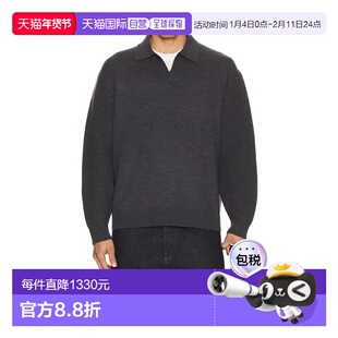 1h可退 潮奢 THEORY 希尔瑞 男士 Boiled Jonny 美利奴羊毛衣领长
