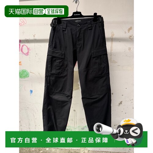 BALENCIAGA 男士休闲裤 852443TTP091000 AW2025 黑色工装裤