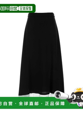 FENDI 女士半身裙 FQ7665AUP6FOGME SS2025 黑色包臀裙a字裙