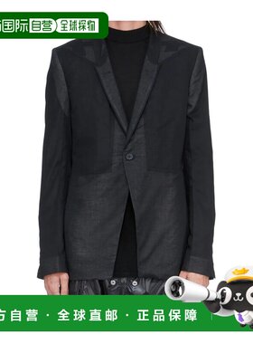 RICK OWENS 男士西服 RU01F2724CVSKE09 SS2026 黑色外套西装