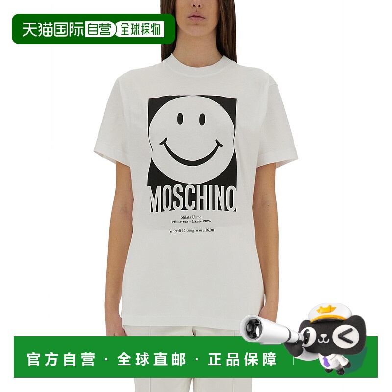 1h可退 潮奢 Moschino 莫斯奇诺 女士 印花T恤 071605411001