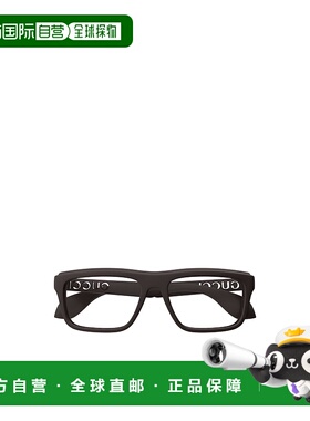 GUCCI 男士太阳镜 GG1572O003 CO 黑色 几何框架平光镜古驰