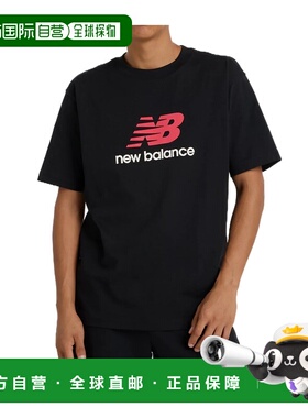 NEW BALANCE 男士T恤 MT51500BK AW2024 黑色 Athletics Logo T恤