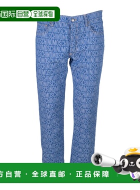 MOSCHINO 男士短裤 30126231299 SS2023 蓝色 Logo denim  trouse
