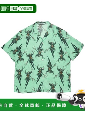 1h可退 奢淘 Acne Studios 印花纽扣衬衫 男 BB0618短袖亚麻