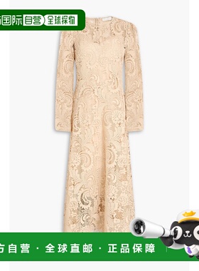 1h可退 潮奢 ZIMMERMANN 女士 凸纹蕾丝中长连衣裙 1085DSS243