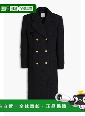 1h可退 潮奢 Sandro 女士 双排扣毛圈花呢大衣 SFPOU00644COMPONO