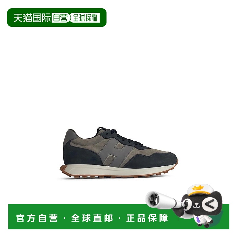 1h可退 HOGAN 男士运动鞋 HXM6010EH41U3Z0ACJ-1 SS2025 灰色