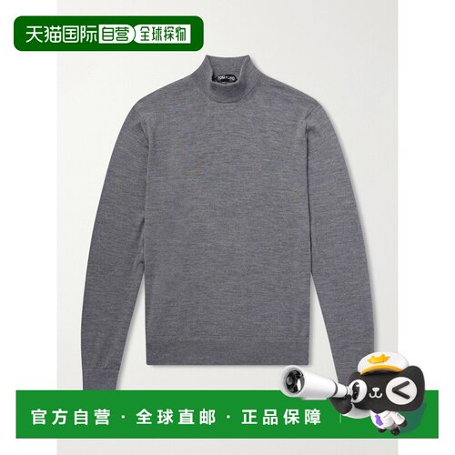 Tom Ford 汤姆 福特 男士 羊毛高领毛衣 KML013YMW103TAV