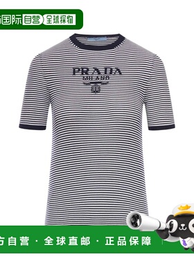 PRADA 女士衬衫 P24T1FSWMO19BV022 SS2026 蓝色 Prada Striped S