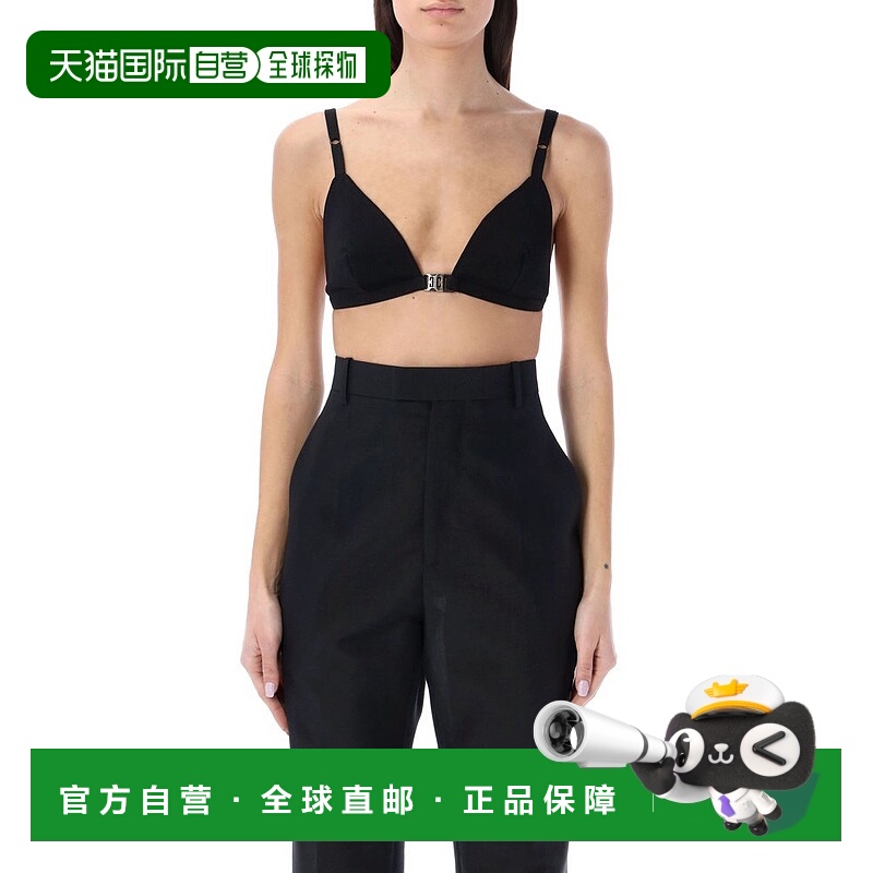 1h可退 潮奢 Givenchy 纪梵希 女士 黑色按压插扣文胸 BW612L4ZEE