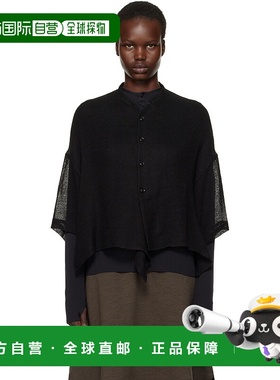 1h可退 潮奢 Y's 女士 黑色 Half Sleeve Box 衬衫 YTB22329