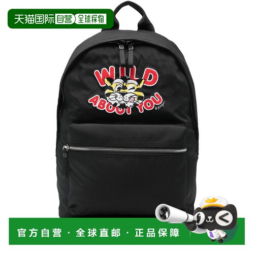 KENZO 男士双肩包 FG55SA603F2199 SS2026 黑色 Backpack with em