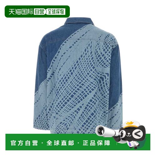 LOEWE 男士衬衫 H616Y12X12LIGHTBLUEWHITE SS2024
