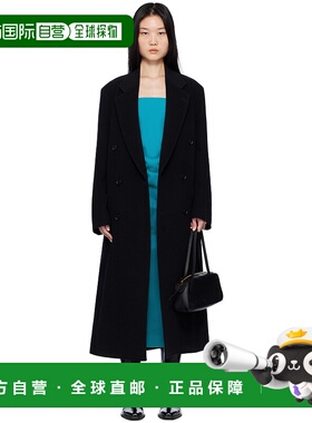 1h可退 潮奢 AURALEE 女士 黑色 Chesterfield 大衣 A24AC03WM