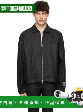 1h可退 潮奢 Ksubi 男士 黑色 Raider Harrington Waxed 牛仔夹克