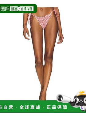 1h可退 潮奢 GOOD AMERICAN 女士 Cheeky 方格棉布及臀内裤 GSW11