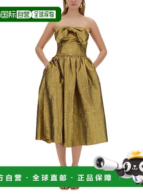 1h可退 SELF-PORTRAIT 女士连衣裙 RS25900MGDGOLD SS2025