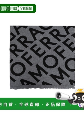 FERRAGAMO/菲拉格慕男士围巾520128SROBLIQUEM779288GREYBLACK