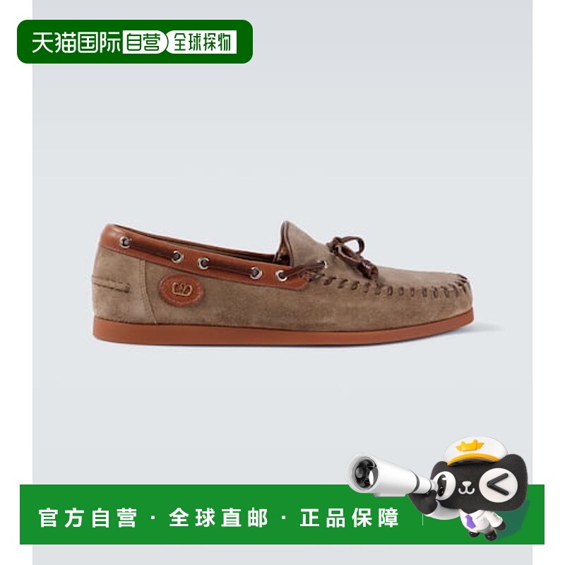 1h可退 潮奢 Valentino 华伦天奴 男士 Palm Avenue 绒面革船鞋