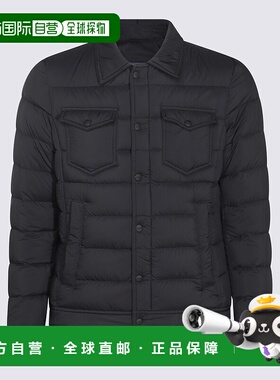 HERNO 男士外套 PI011ULE12456Z9300 AW2025黑色夹克