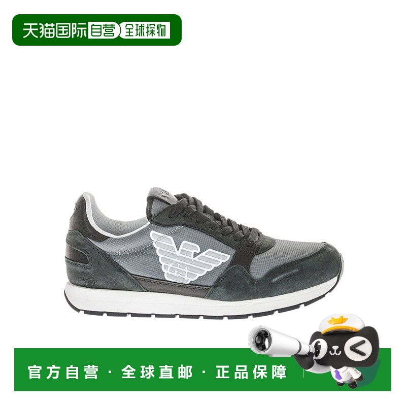 1h可退 EMPORIO ARMANI 男士运动鞋 X4X215XL199BLACK SS2022板鞋