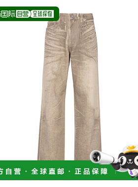 BALMAIN 男士牛仔裤 EH1ML155DF570FK SS2025 花色直筒裤