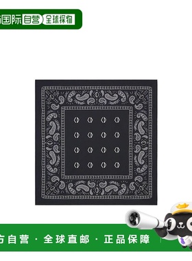 DIOR 男士围巾 28B1060B0643C585 SS2022 黑色 方形印花丝巾