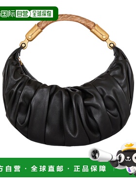 BALMAIN 女士单肩包 FN0BT028LPRG0PA CO 黑色 中号 Ebene 小牛皮