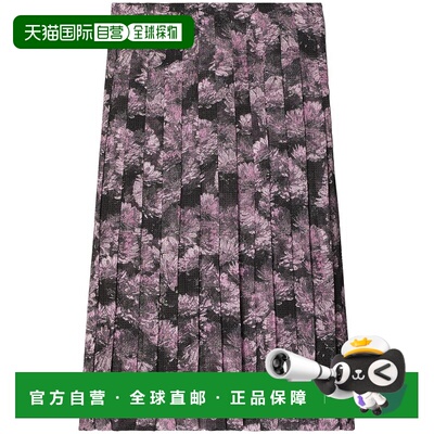 TORY BURCH 女士半身裙 163316254 SS2025 黑色 Printed silk mid