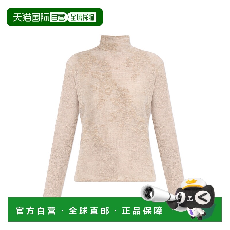 1h可退 GANNI 女士针织衫 K26412758934 AW2025 浅棕色 Sweater w