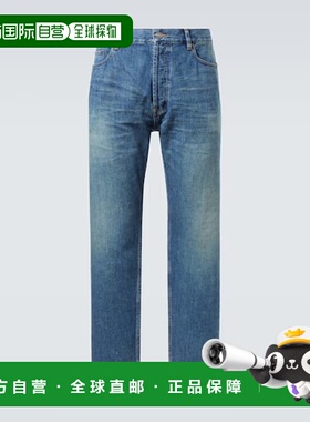1h可退 潮奢 Saint Laurent 圣罗兰 男士 Mick 中腰直筒牛仔裤