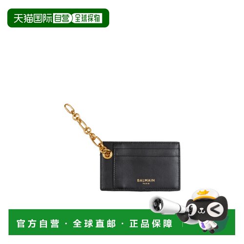 BALMAIN 女士卡包 HN1MA275TJQOGFE AW2026 黑色 Monogram提花Pul
