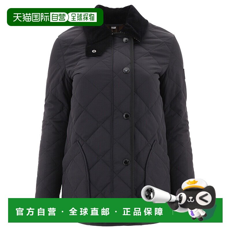 BURBERRY 女士夹克 8021751 AW2024 黑色 BURBERRY diamond quilt