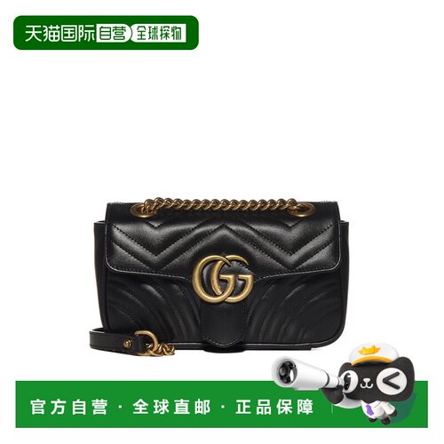 GUCCI 女士斜挎包 446744DTDIT1000 AW2025 黑色古驰单肩包
